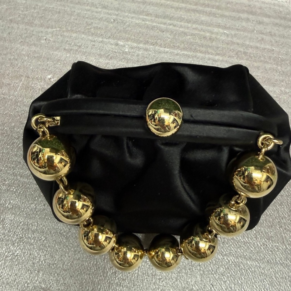 Tiffany & co. Bead Chain Bracelet Back Satin Mini Evening Bag - Picture 5 of 9